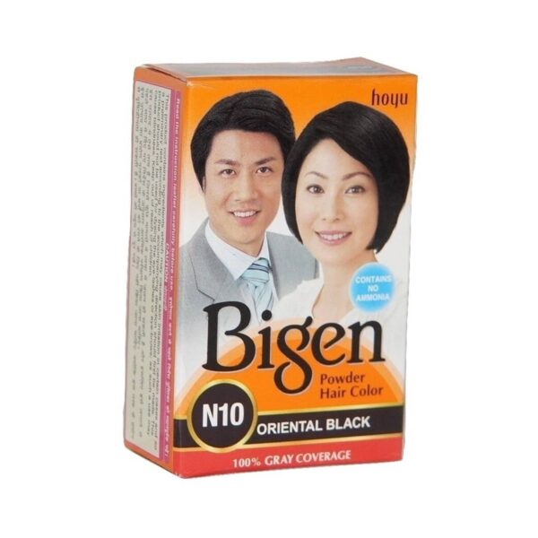 Bigen Powder Hair Color - N10 Oriental Black (3Pcs) - Bigen
