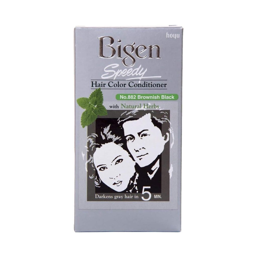 Bigen Speedy Hair Color - 882 Brownish Black (80g) - Bigen