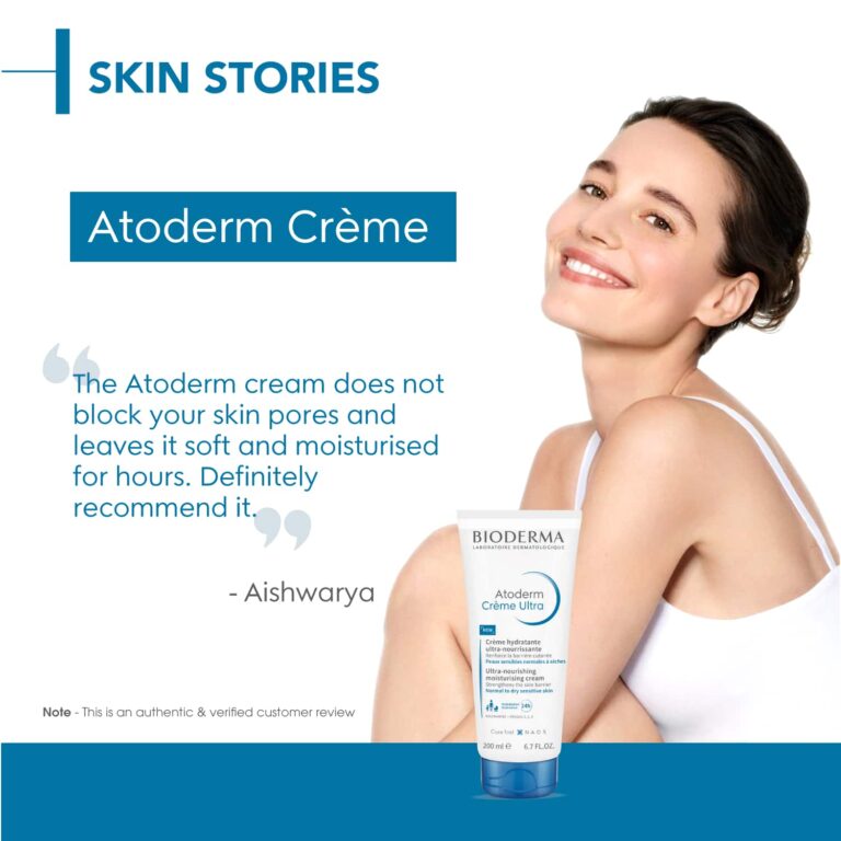 Bioderma Atoderm Creme Ultra Daily Hydrating Moisturizer for Normal To Sensitive Dry Skin, 200ml - Bioderma