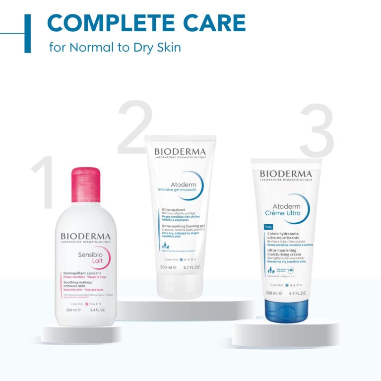Bioderma Atoderm Creme Ultra Daily Hydrating Moisturizer for Normal To Sensitive Dry Skin, 200ml - Bioderma