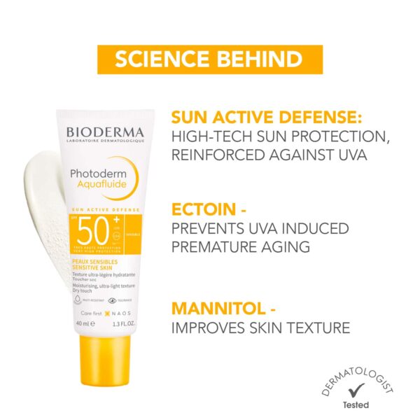 Bioderma Photoderm Aquafluide Neutre Sunscreen SPF 50+ (40ml) - Bioderma