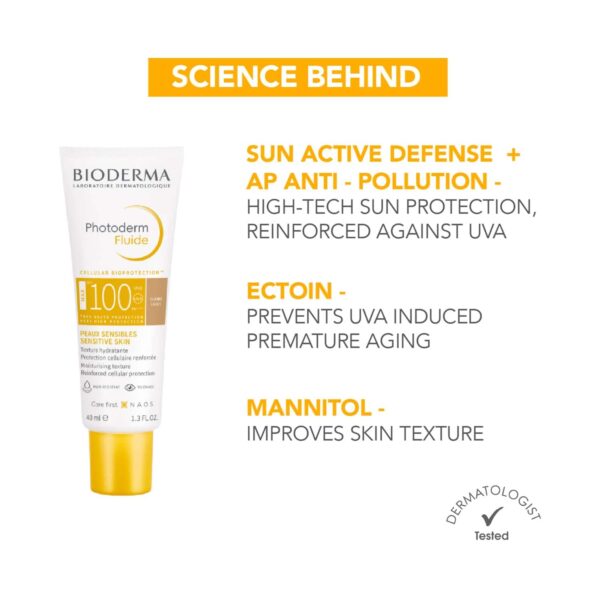 Bioderma Photoderm Aquafluide Sunscreen SPF 100 + Claire UVA Protection (40 ml x 2) Pack of 2 Combo - Bioderma