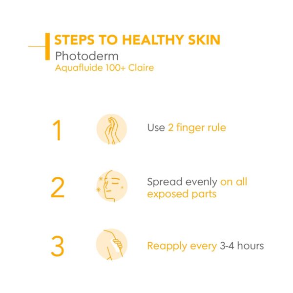 Bioderma Photoderm Aquafluide Sunscreen SPF 100 + Claire UVA Protection (40 ml x 2) Pack of 2 Combo - Bioderma