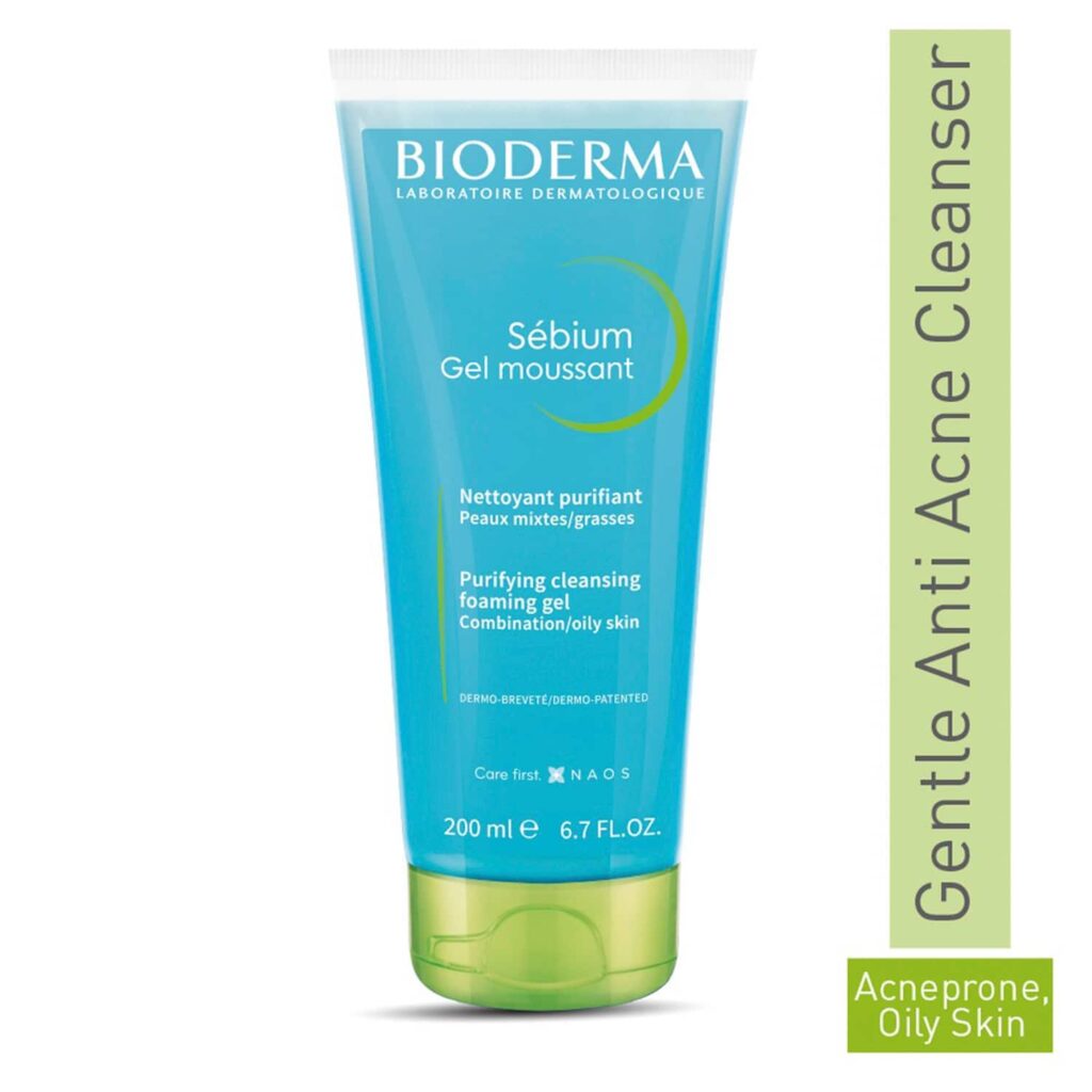 Bioderma Sebium Face And Body Wash Moussant Purifying Cleansing Gel (200ml) - Bioderma