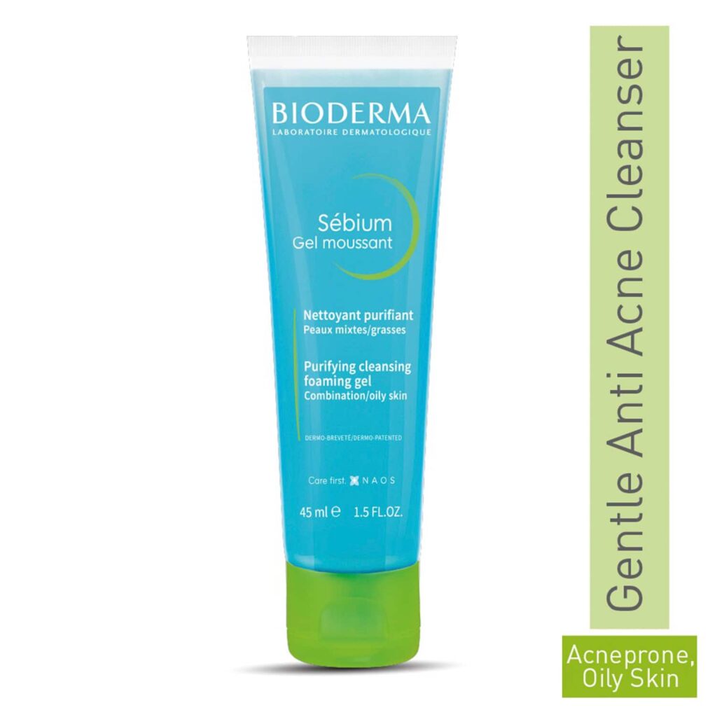 Bioderma Sebium Face And Body Wash Moussant Purifying Cleansing Gel (45ml) - Bioderma