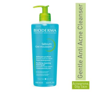 Bioderma Sebium Face And Body Wash Moussant Purifying Cleansing Gel (500ml) - Bioderma