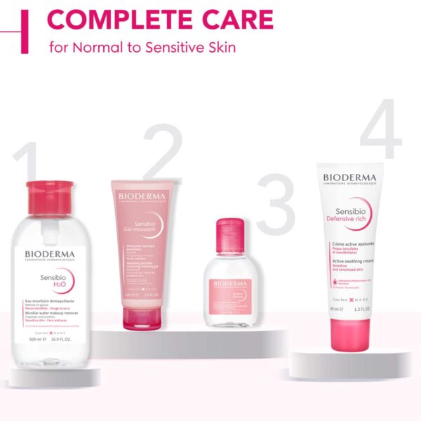 Bioderma Sensibio H2O Micellar Water Sensitive Skin Makeup Remover Pump Bottle (500ml) - Bioderma