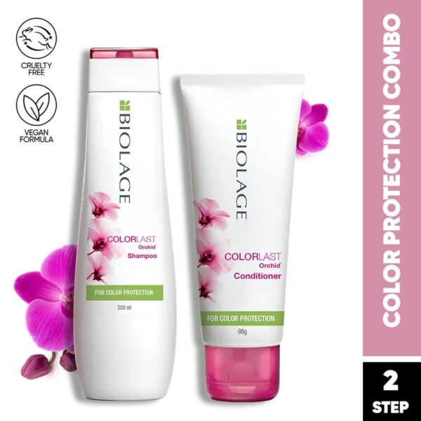 Biolage Colorlast Shampoo & Conditioner Combo for Protection to Color Treated Hair (200 ml + 98 g) - Biolage