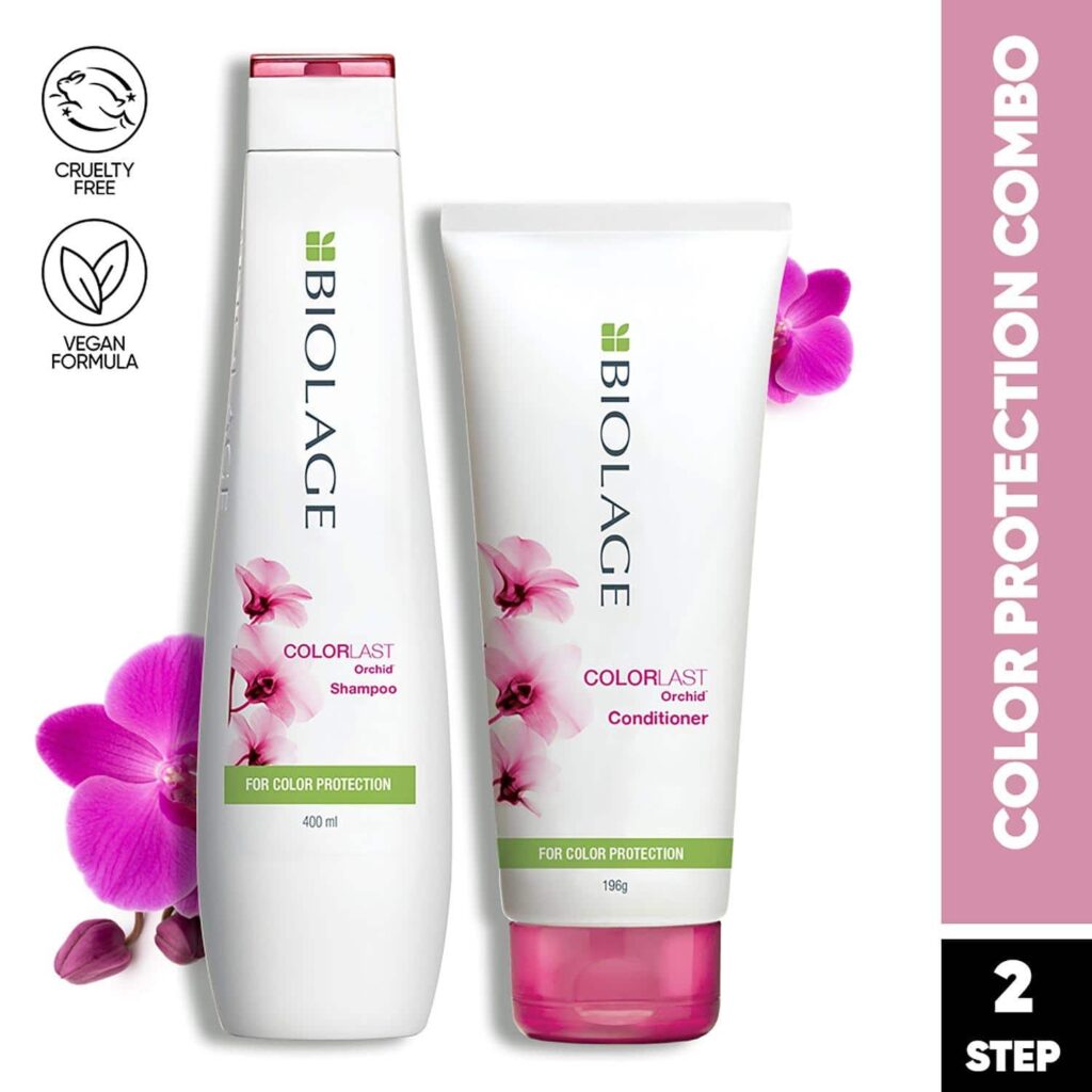 Biolage Colorlast Shampoo & Conditioner Combo for Protection to Color Treated Hair (400 ml + 196 g) - Biolage