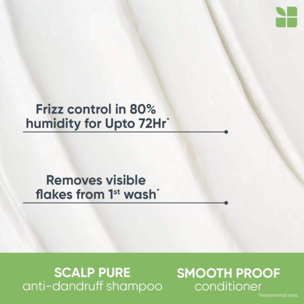 Biolage Scalp & Hair Reset Kit-Anti-Dandruff Shampoo, Anti-Frizz Conditioner & Scalp Massager(3 pcs) - Biolage