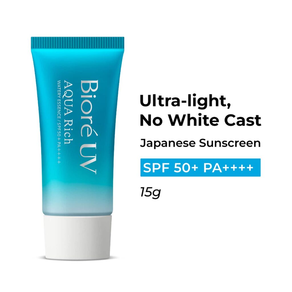Biore UV Aqua Rich Watery Essence Sunscreen SPF 50+ PA++++ (15 g) - Biore