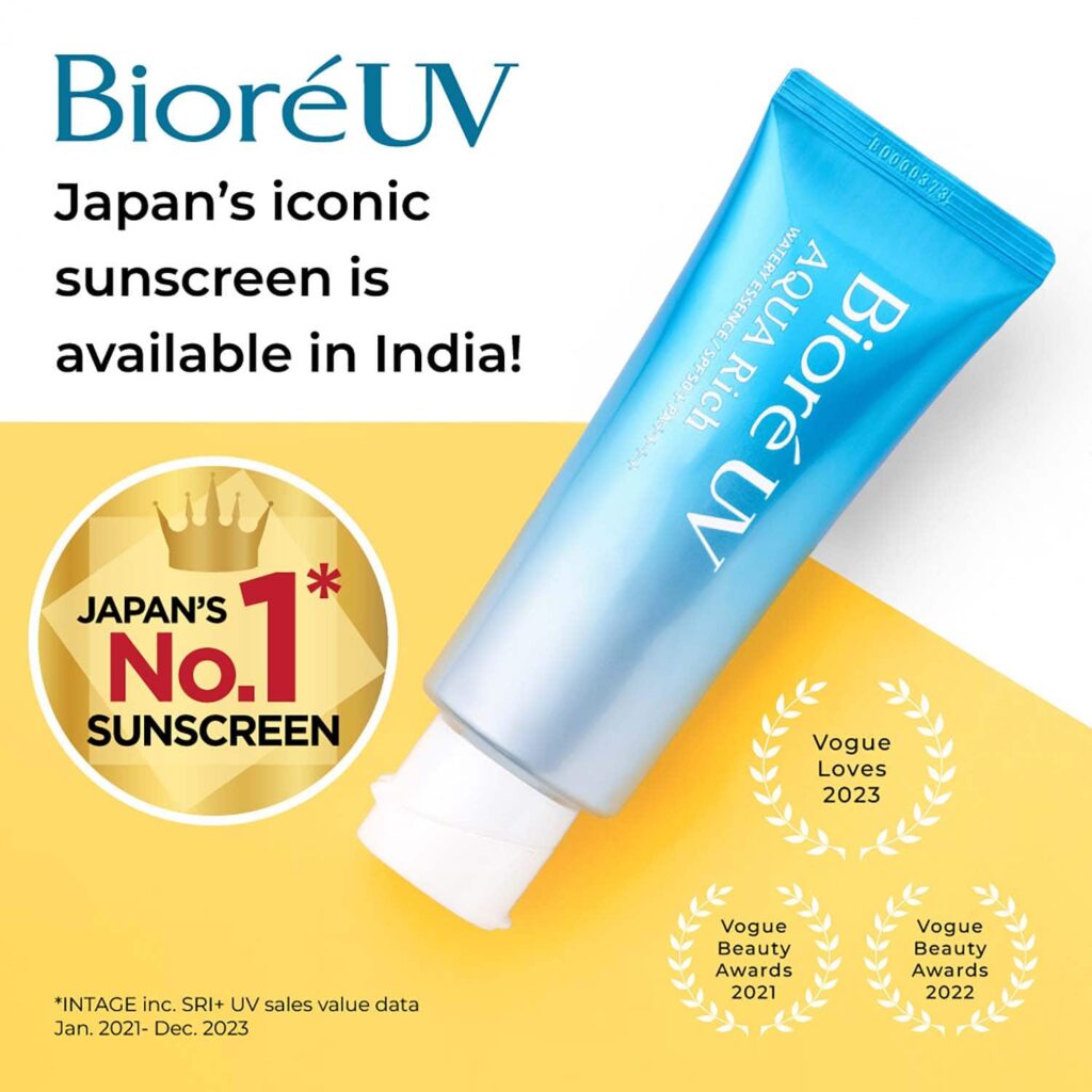 Biore Uv Aqua Rich Watery Essence Sunscreen With SPF 50+ PA++++ (70g) - Biore