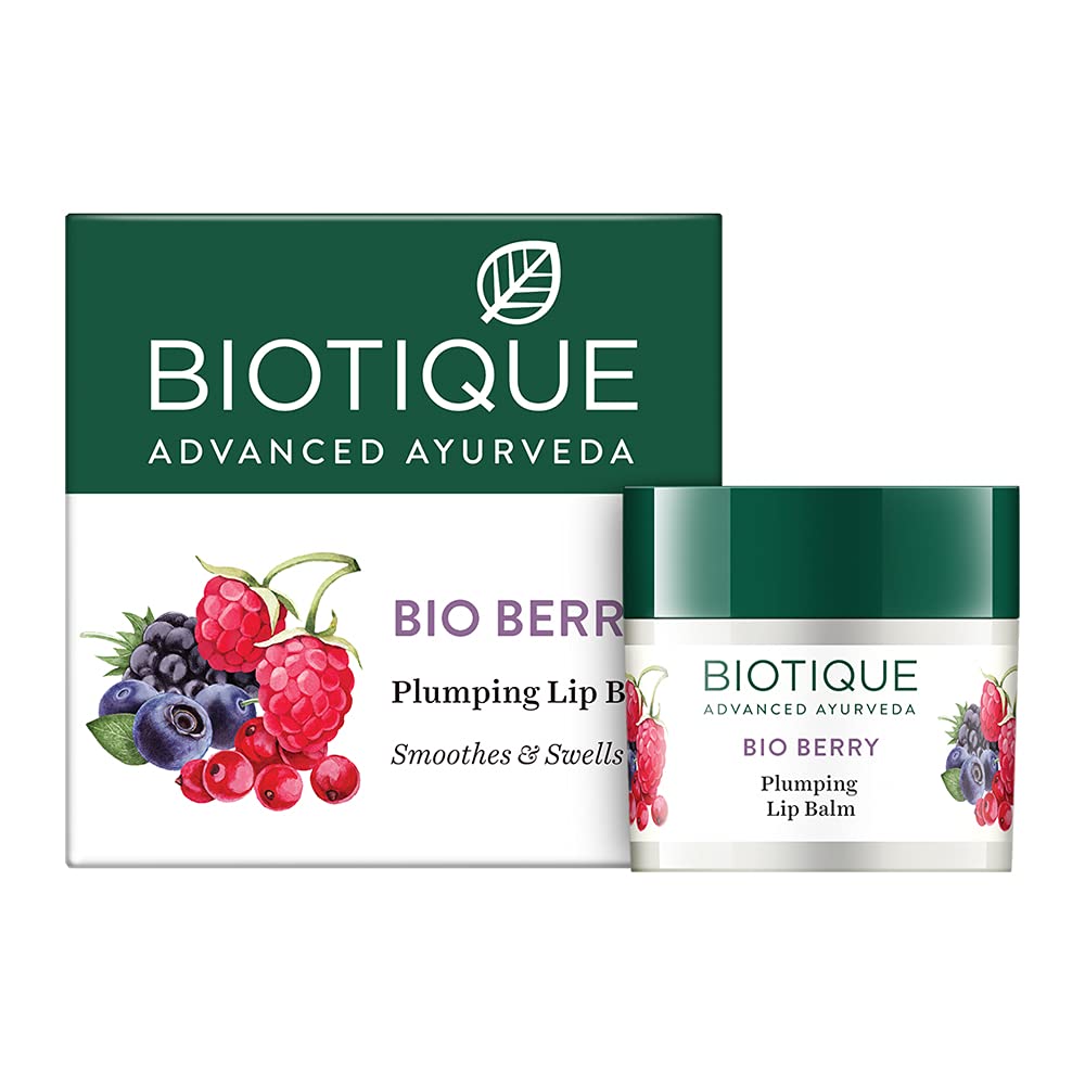 Biotique Berry Plumping Lip Balm | Smooths and Nourishing| Swells lips| Moisturized and hydrated | Long Lasting Protection and Refreshing |100% Botanical Extracts| All Skin...