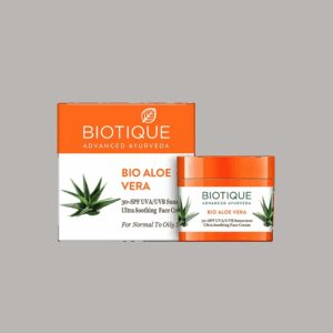 Biotique Bio Aloe Vera SPF 30+ UVA/UVB PA++ Sunscreen Ultra Soothing Face Cream (50g) - Biotique