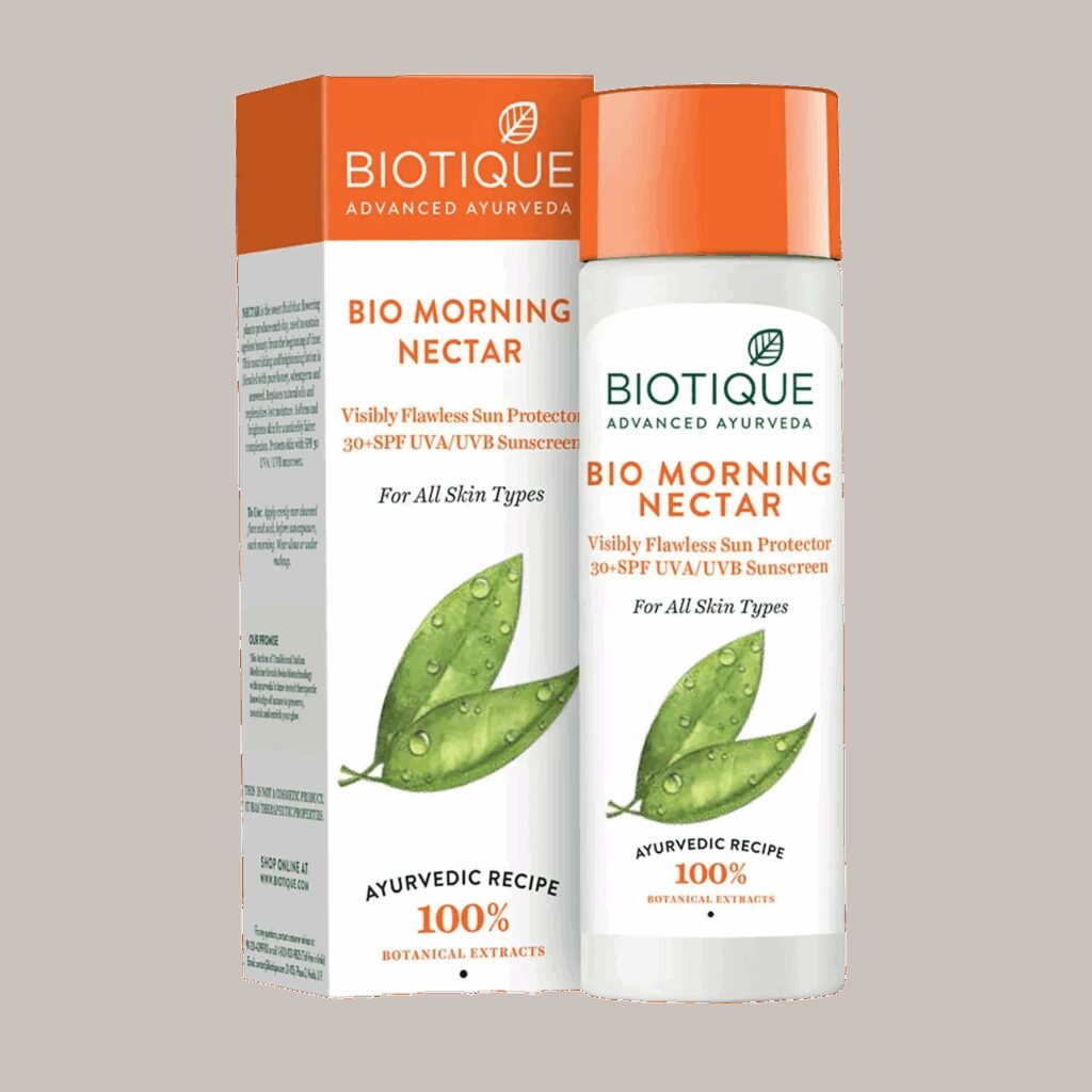 Biotique Bio Morning Nectar Ultra Soothing Face Lotion SPF 30+ UVA/UVB Sunscreen (120ml) - Biotique
