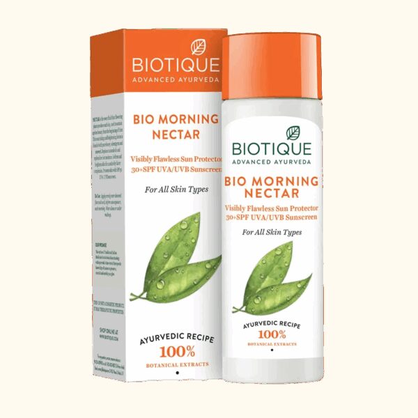 Biotique Bio Morning Nectar Ultra Soothing Face Lotion SPF 30+ UVA/UVB Sunscreen (120ml) - Biotique