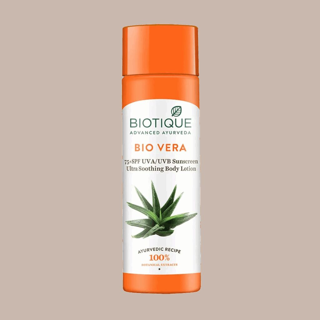 Biotique Bio Vera SPF 75+ UVB/UVA PA+++ Sunscreen Ultra Protective Lotion (190ml) - Biotique