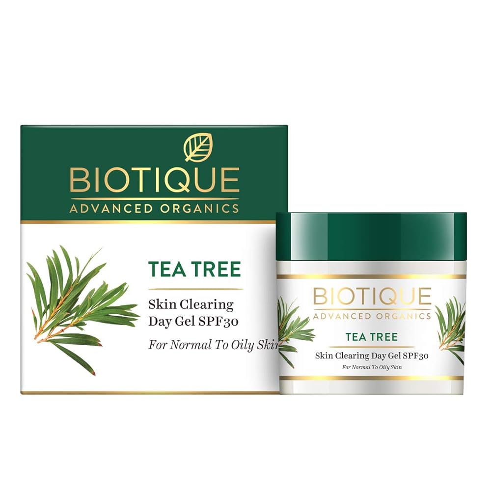 Biotique Tea Tree Skin Clearing Day Gel SPF30 for Normal to Oily Skin, 50g