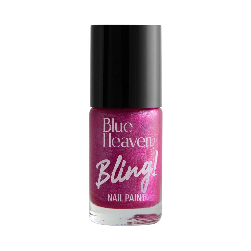 Blue Heaven Bling Nail Paint - 675 Burgundy Love (8ml) - Blue Heaven
