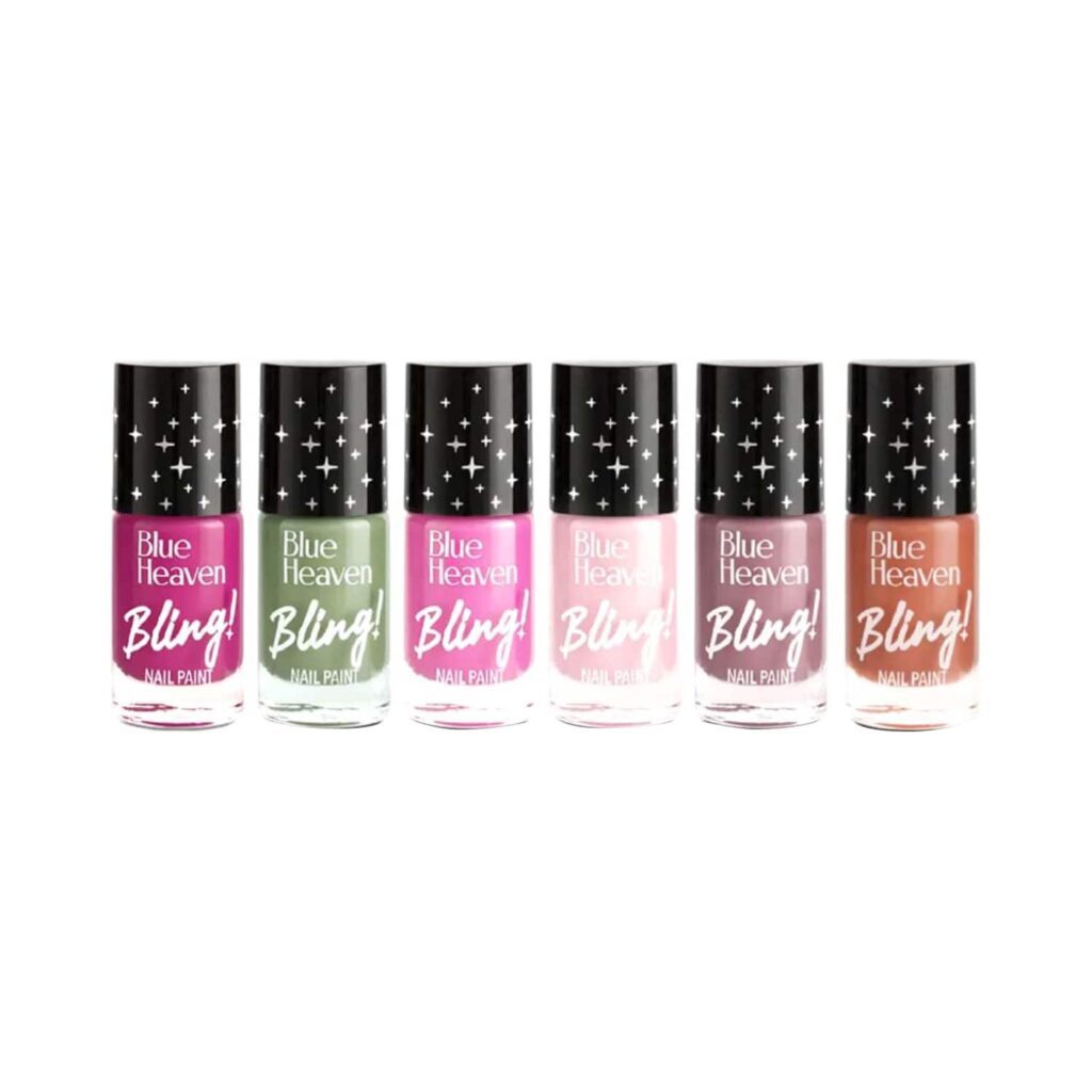 Blue Heaven Bling Nail Paint - Boss Babe Edition (6Pcs) - Blue Heaven