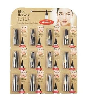 Blue Heaven Kajal Pencil Classic, Black, Matte Finish, Beige