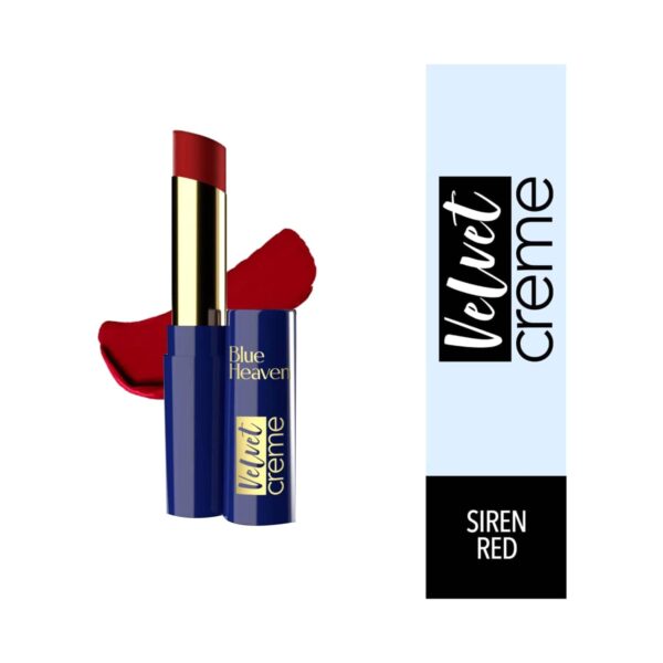 Blue Heaven Velvet Creme Lipstick - Siren Red (3.5g) - Blue Heaven