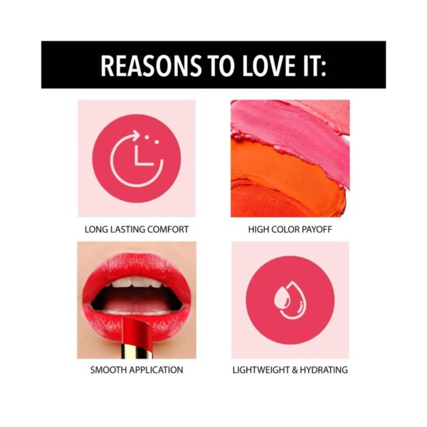 Blue Heaven Velvet Creme Lipstick - Siren Red (3.5g) - Blue Heaven
