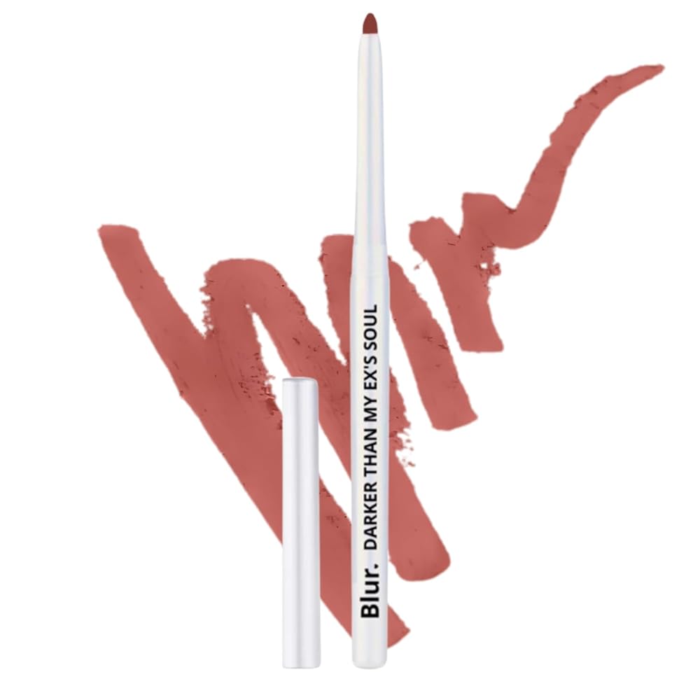 Blur India Darker Than My Ex's Soul Kajal & Lip Liner | Non Smudge, Long Lasting, Super Pigmented, Water-proof | Enriched with Shea Butter and Vitamin-E | 35g | Coral