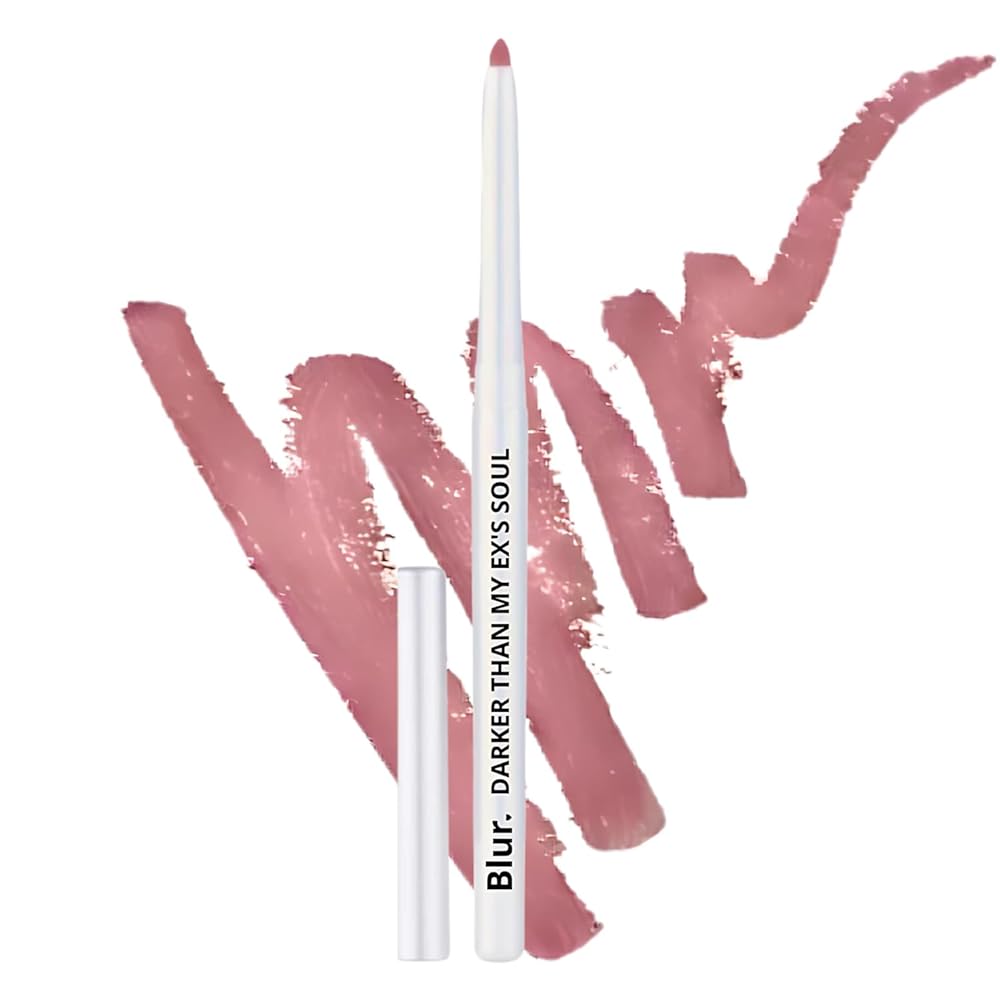 Blur India Darker Than My Ex's Soul Kajal & Lip Liner | Non Smudge, Long Lasting, Super Pigmented, Water-proof | Enriched with Shea Butter and Vitamin-E | 35g | Nude Pink