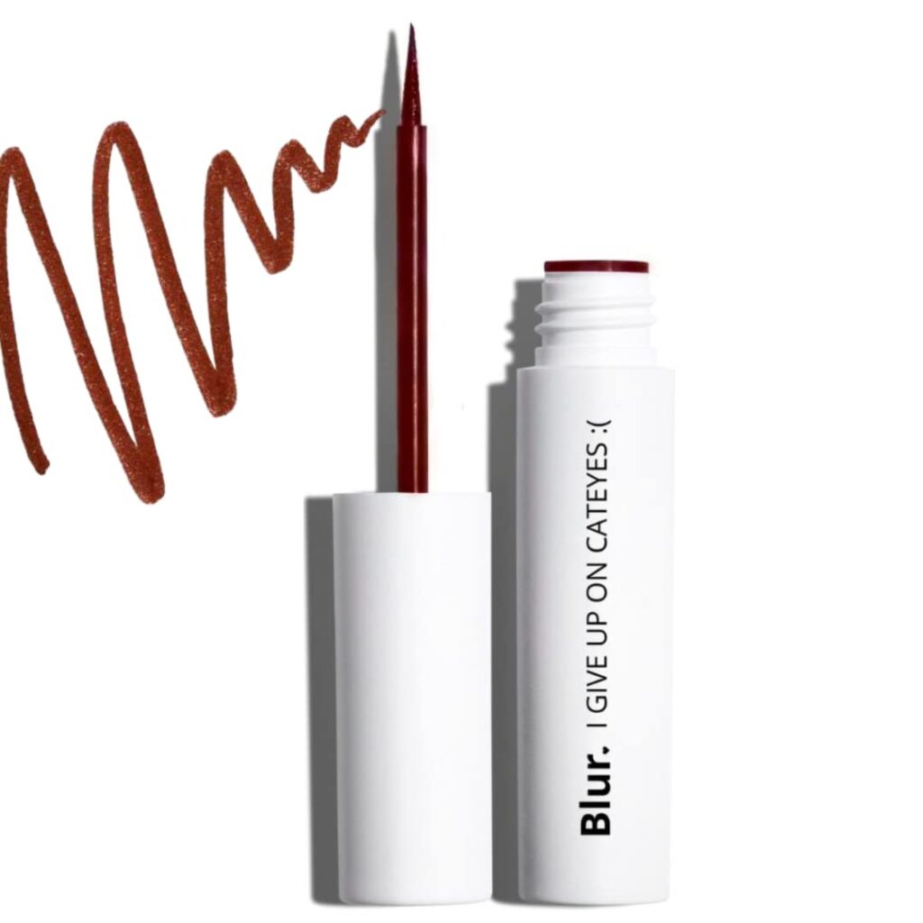Blur India I Give Up On Cat Eyes | Matte Eyeliner | Long Lasting, Water-Proof, Smudge-Proof Formula | 5ml | Brown