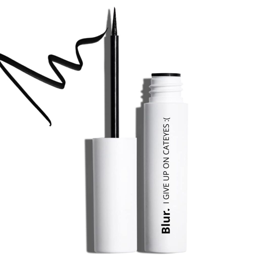 Blur India I Give Up On Cat Eyes | Matte Eyeliner | Long Lasting, Water-Proof, Smudge-Proof Formula | 5ml | Black