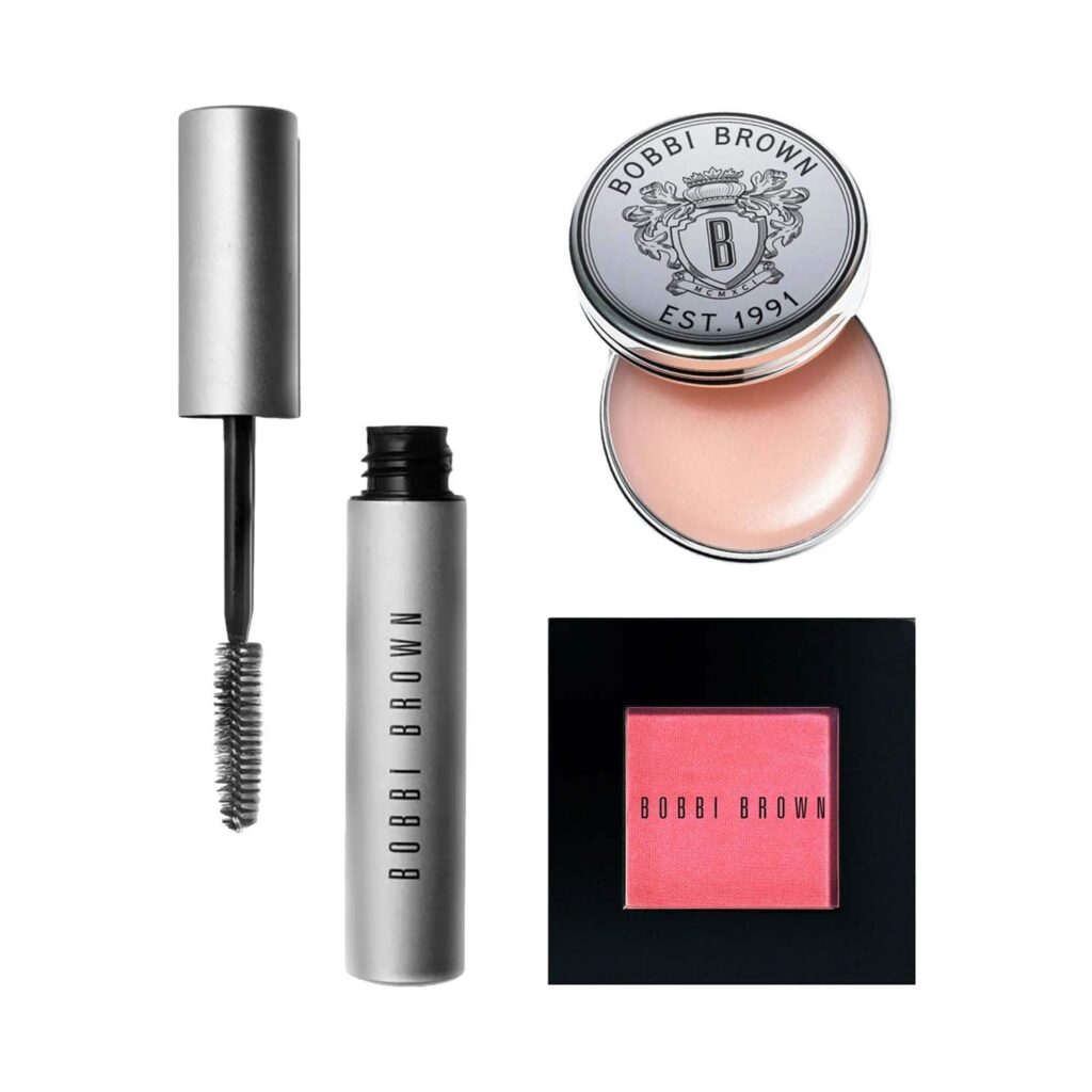 Bobbi Brown Instant Glow Combo (Lip Balm + Masacara + Blush) Combo - Bobbi Brown