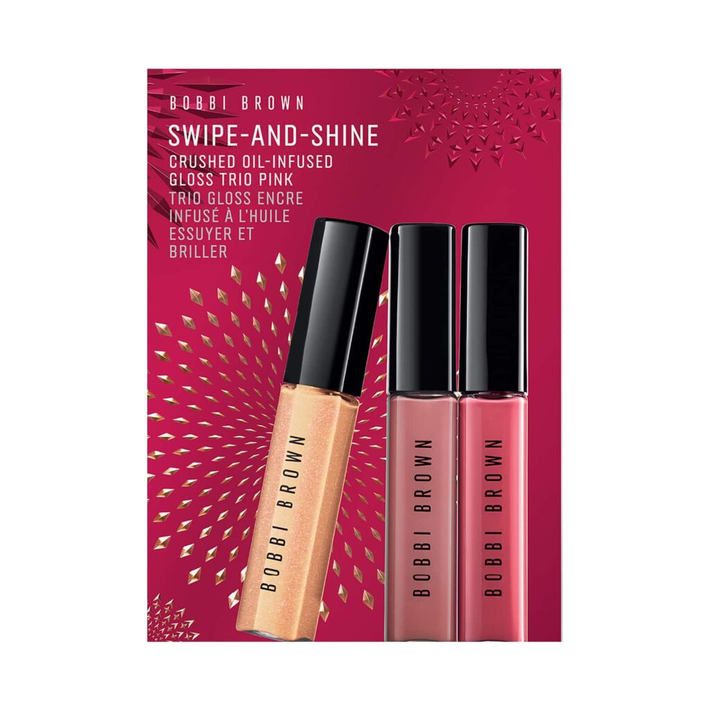 Bobbi Brown Shimmer & Shine Crushed Oil-Infused Lip Gloss - Rose Metal, Love Letter, New Romantic (3 pcs) - Bobbi Brown
