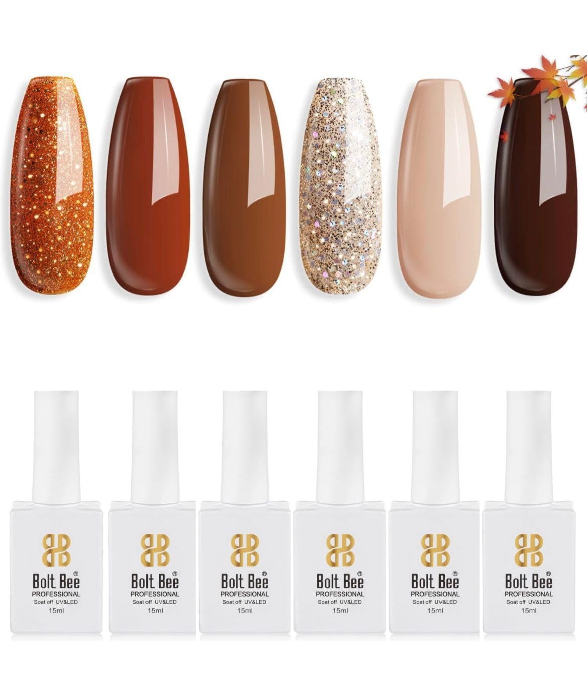 BOLT BEE Gel Polish, 15 Ml, glossy finish