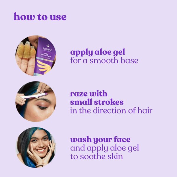 Bombae Painless and Instant Face Razor for women - Bombae