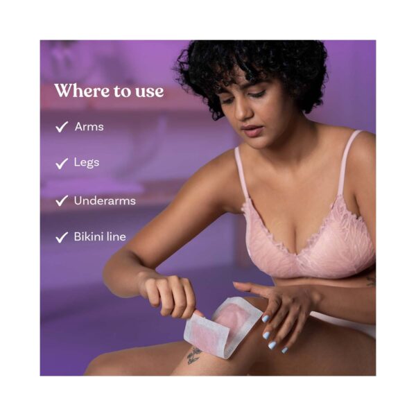 Bombae Ready Set Body Wax Strips for Dry Skin - (10Pcs) - Bombae