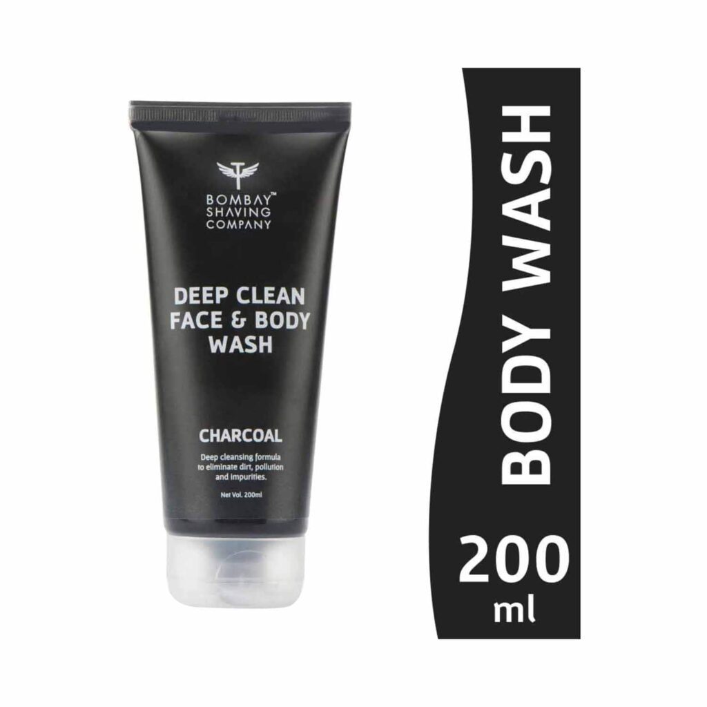 Bombay Shaving Company Charcoal Deep Clean Face & Body Wash (200ml) - Bombay Shaving Company
