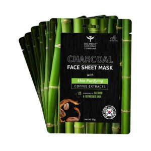 Bombay Shaving Company Charcoal Face Sheet Mask (5Pcs) - Bombay Shaving Company