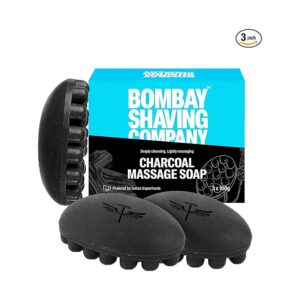 Bombay Shaving Company Charcoal Massage Soap (3 pcs) - Bombay Shaving Company