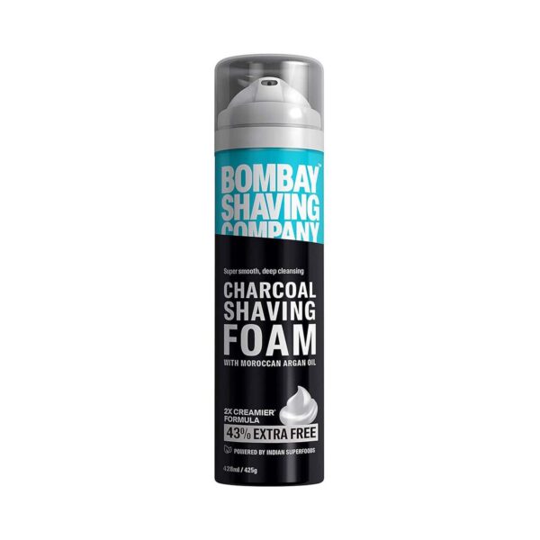 Bombay Shaving Company Charcoal Shaving Foam For Men (425 g) - Bombay Shaving Company