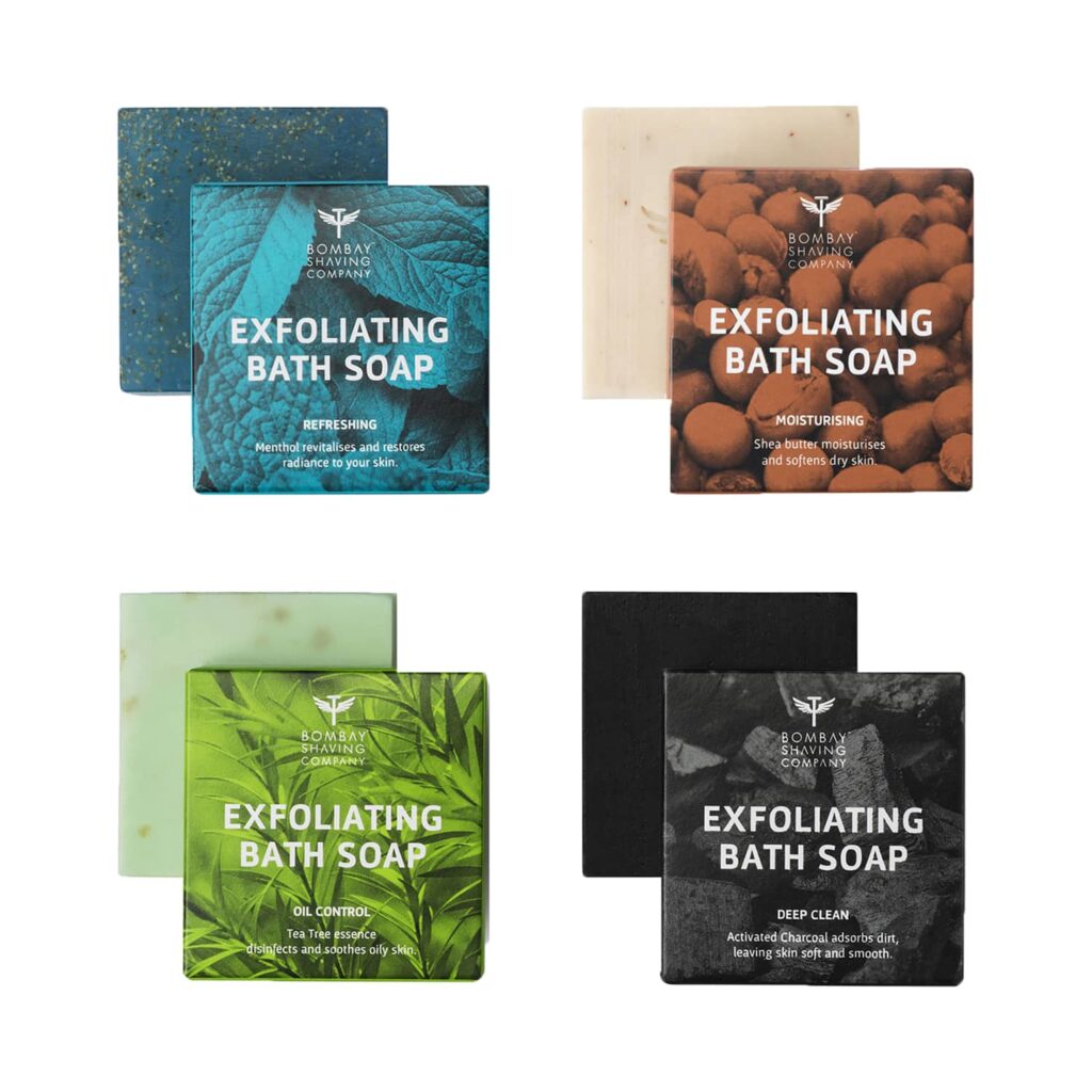 Bombay Shaving Company Exfoliating Bath Soaps (4Pcs) - Bombay Shaving Company