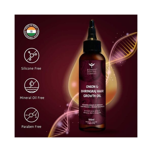 Bombay Shaving Company Onion And Bhringraj Hair Oil (100ml) - Bombay Shaving Company