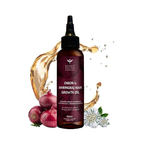 Bombay Shaving Company Onion And Bhringraj Hair Oil (100ml) - Bombay Shaving Company