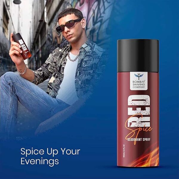 Bombay Shaving Company Red Spice Combo Deodorant Spray For Men (4 x 150 ml) - Bombay Shaving Company