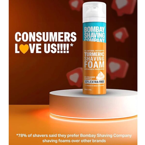 Bombay Shaving Company Turmeric Shaving Foam (266ml) - Bombay Shaving Company
