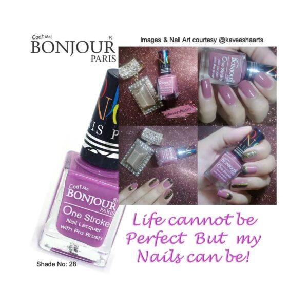 Bonjour Paris Coat Me French Nail Polish - 28 Purplegrapes (9ml) - Bonjour Paris