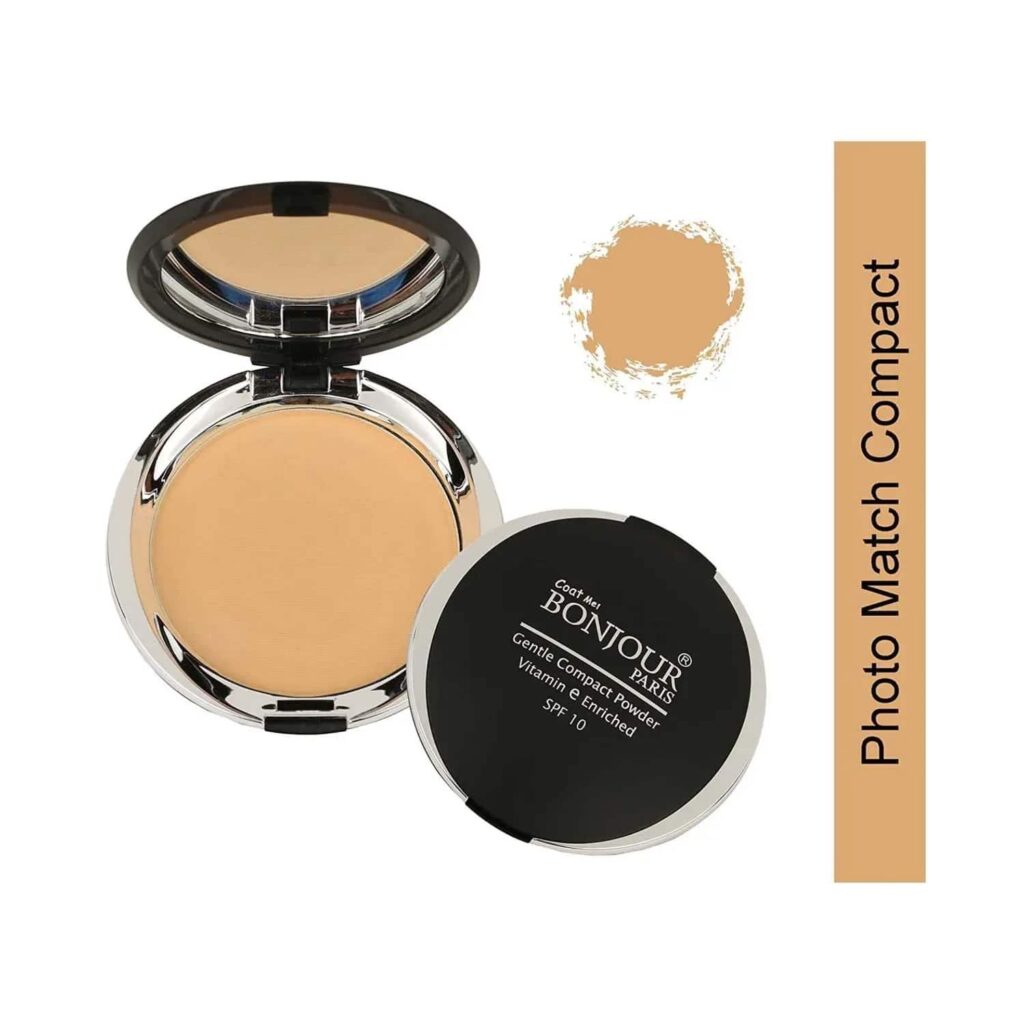 Bonjour Paris Coat Me Photo Match Translucent Compact Face Powder SPF 10 - Medium Beige (9g) - Bonjour Paris