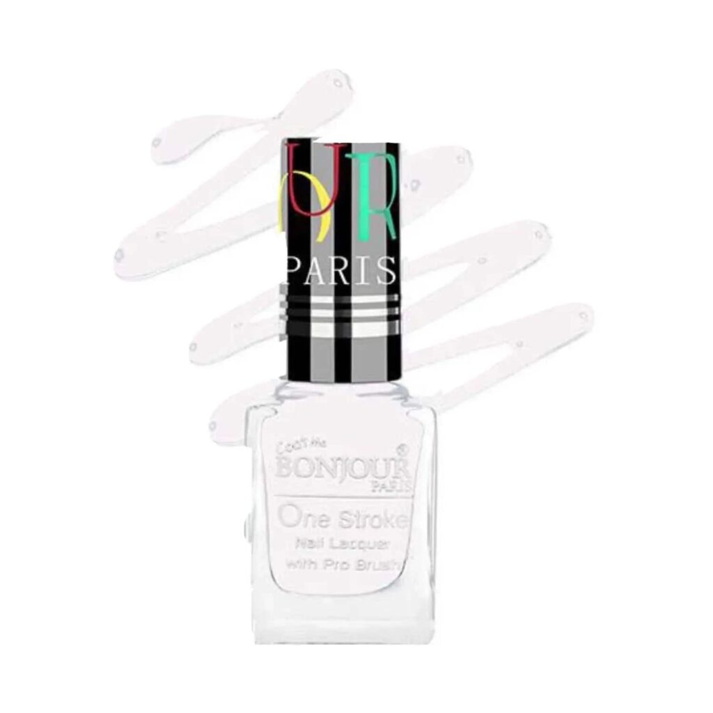 Bonjour Paris Coat Me Satin Matte Nail Polish - 19 Pure White (9ml) - Bonjour Paris