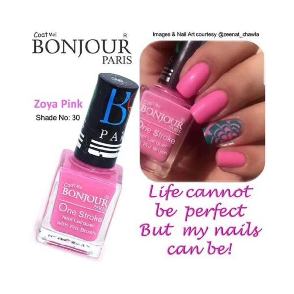 Bonjour Paris Coat Me Satin Matte Nail Polish - 30 Baby Pink (9ml) - Bonjour Paris
