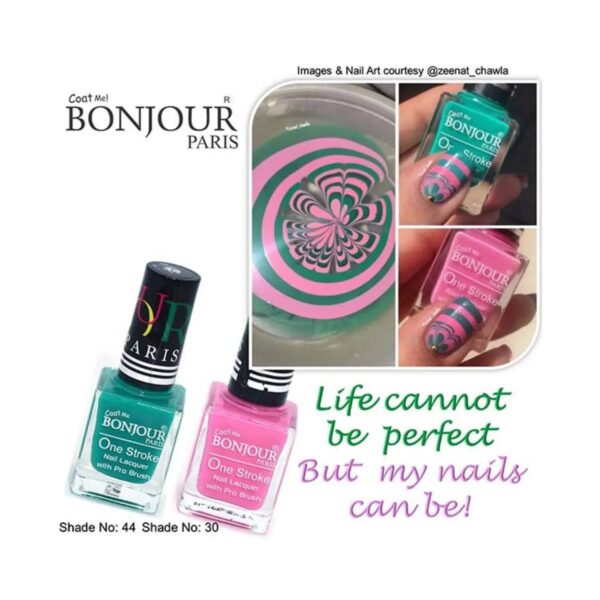 Bonjour Paris Coat Me Satin Matte Nail Polish - 44 Jadegreen (9ml) - Bonjour Paris